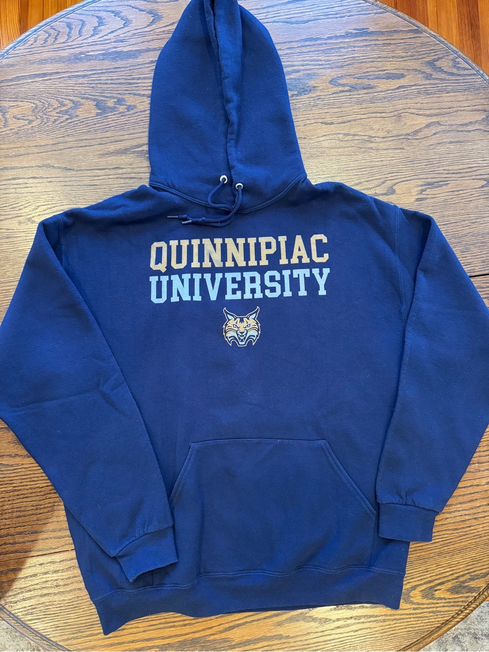 Quinnipiac University Navy Hooded Sweatshirt